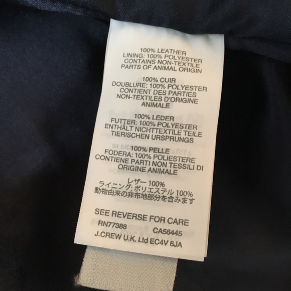 J Crew Collection Leather Jacket sz 8, NWOT - Picture 4 of 8